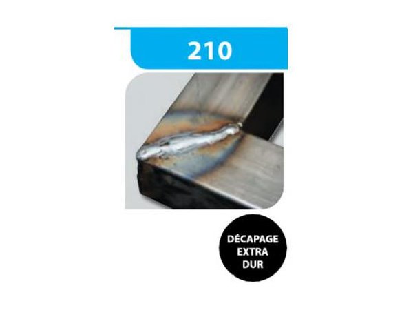 Brosse circulaire fil acier torsadé sur tige Ø 70 (décapage extra-dur)