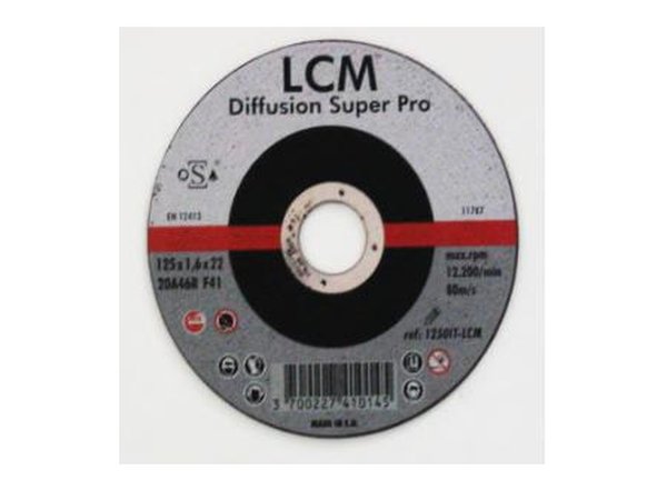 Disque fin inox LCM 125 x 1,6 mm