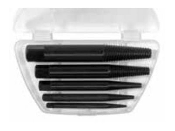 Extracteurs de vis cassée 3,6 à 11 mm (boîte de 5)