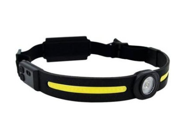 Lampe frontale 3 W LED COB + bandeau LED rechargeable