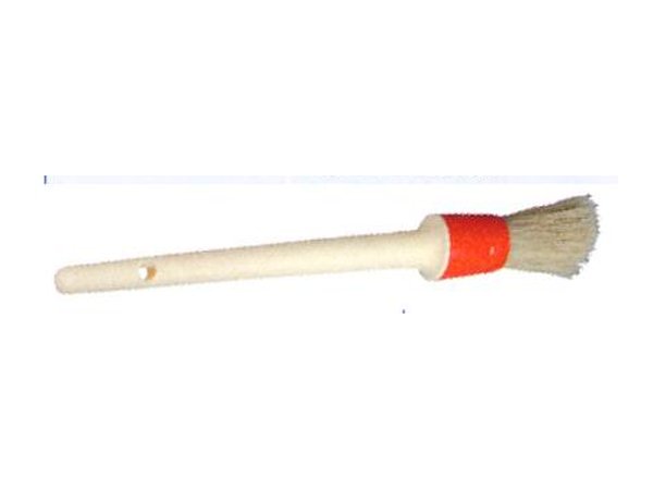 Pinceaux ronds soie blanche manche plastique (boîte de 6)