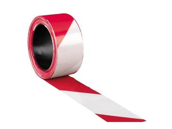 Rubalise blanc et rouge polyéthylène